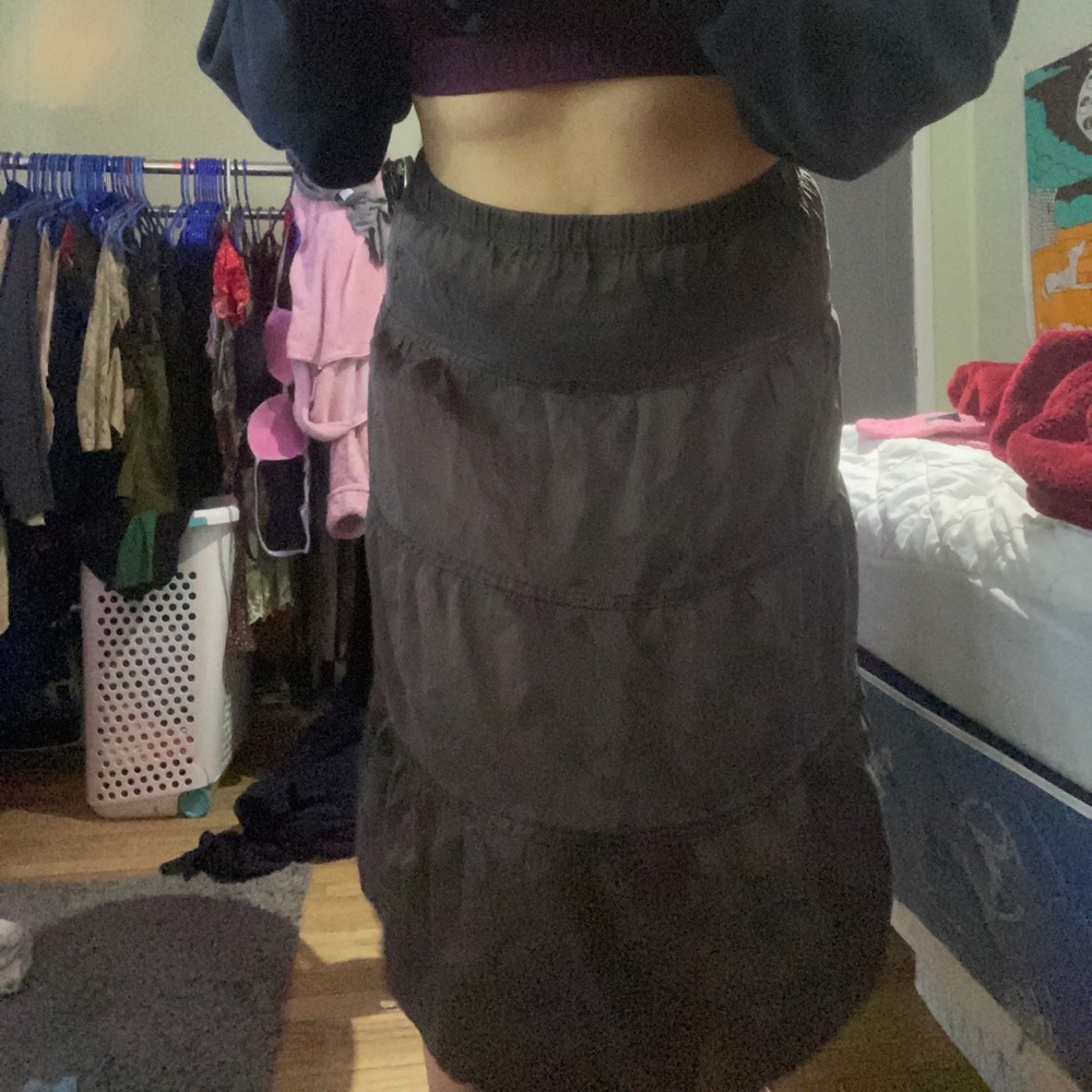 Ruffle brown skirt